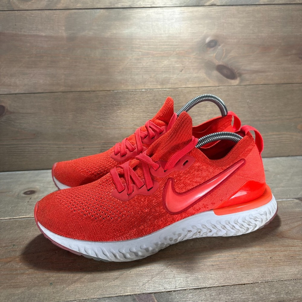 Nike Epic React Flyknit 2 Mens size 7.5 shoes Red Chile Running sneakers